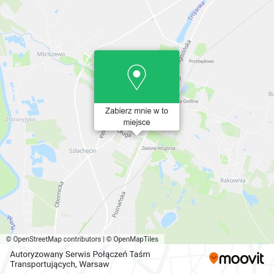 Mapa Autoryzowany Serwis Połączeń Taśm Transportujących