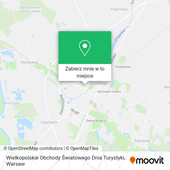 Mapa Wielkopolskie Obchody Światowego Dnia Turystyki