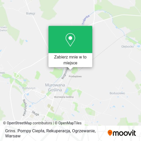 Mapa Grins. Pompy Ciepła, Rekuperacja, Ogrzewanie