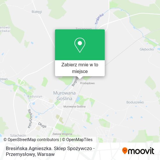 Mapa Bresińska Agnieszka. Sklep Spożywczo - Przemysłowy