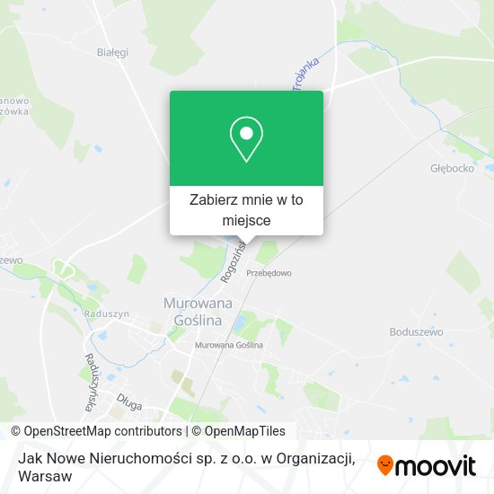 Mapa Jak Nowe Nieruchomości sp. z o.o. w Organizacji