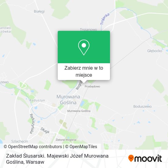 Mapa Zakład Ślusarski. Majewski Józef Murowana Goślina