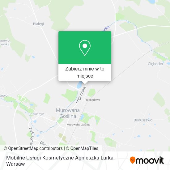 Mapa Mobilne Usługi Kosmetyczne Agnieszka Lurka