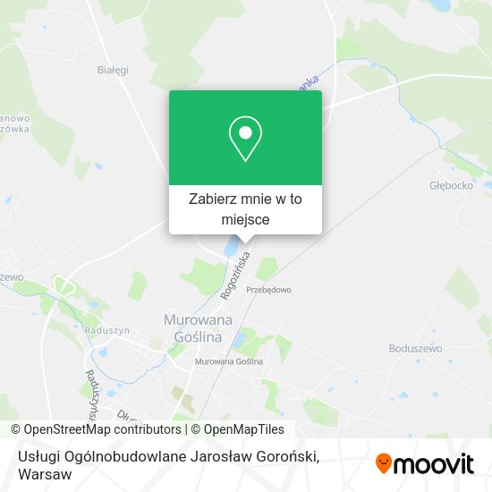 Mapa Usługi Ogólnobudowlane Jarosław Goroński