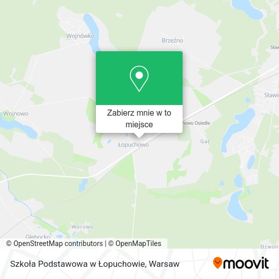 Mapa Szkoła Podstawowa w Łopuchowie