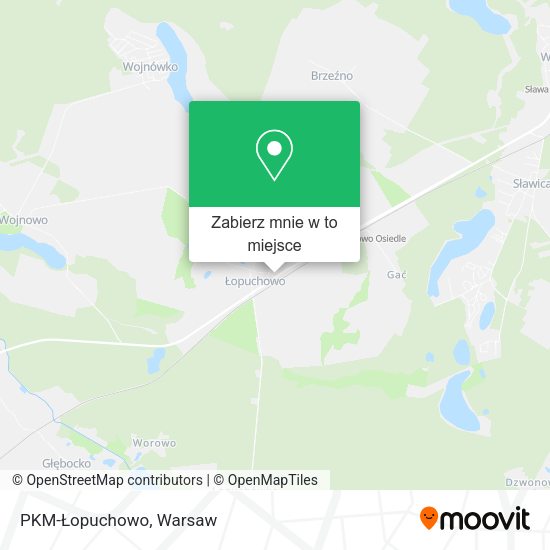 Mapa PKM-Łopuchowo