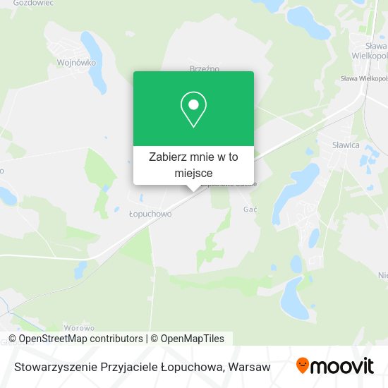 Mapa Stowarzyszenie Przyjaciele Łopuchowa