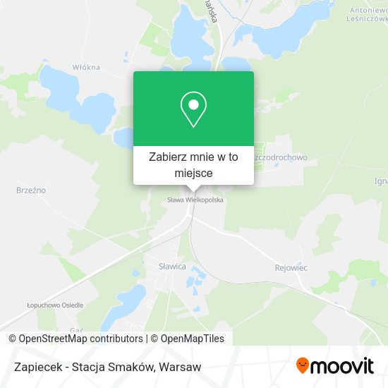 Mapa Zapiecek - Stacja Smaków