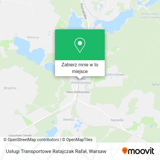 Mapa Usługi Transportowe Ratajczak Rafał