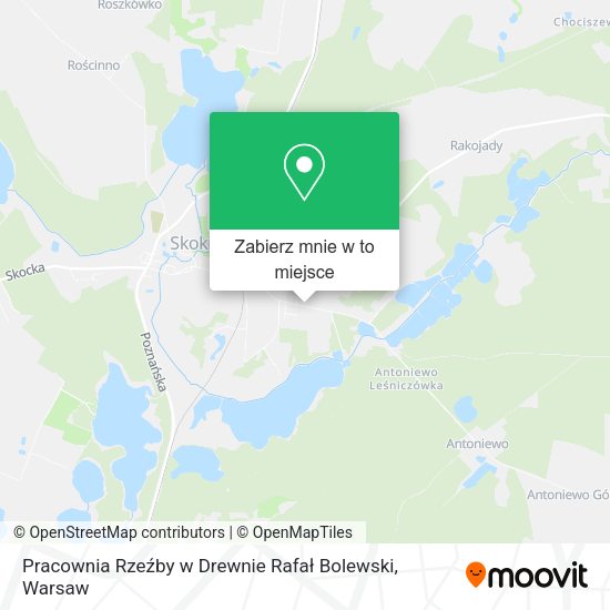 Mapa Pracownia Rzeźby w Drewnie Rafał Bolewski