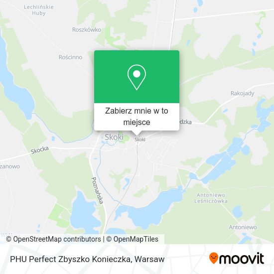 Mapa PHU Perfect Zbyszko Konieczka