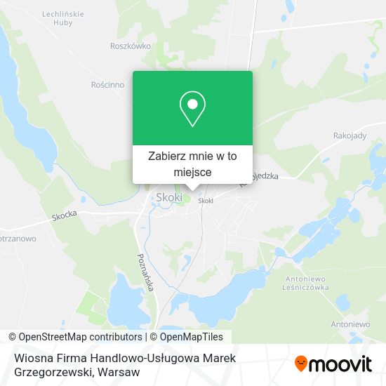 Mapa Wiosna Firma Handlowo-Usługowa Marek Grzegorzewski