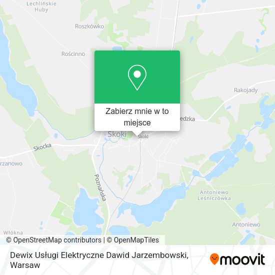 Mapa Dewix Usługi Elektryczne Dawid Jarzembowski