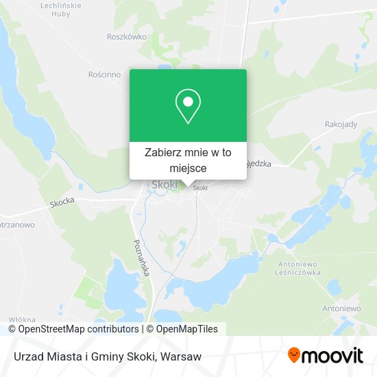 Mapa Urzad Miasta i Gminy Skoki