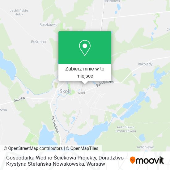 Mapa Gospodarka Wodno-Ściekowa Projekty, Doradztwo Krystyna Stefańska-Nowakowska