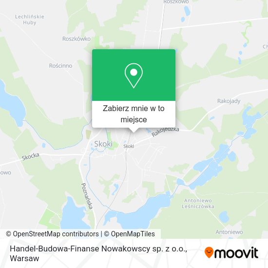 Mapa Handel-Budowa-Finanse Nowakowscy sp. z o.o.