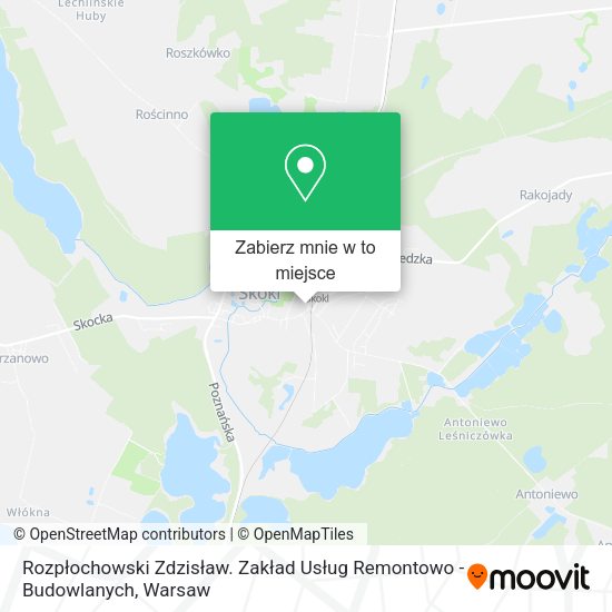 Mapa Rozpłochowski Zdzisław. Zakład Usług Remontowo - Budowlanych