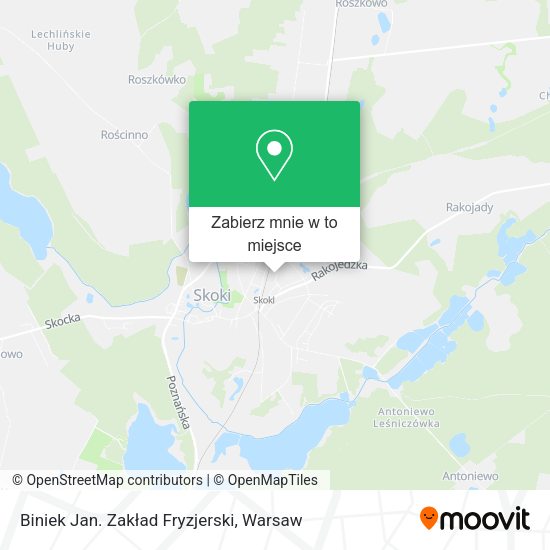 Mapa Biniek Jan. Zakład Fryzjerski