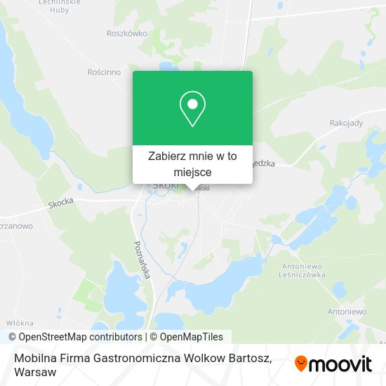 Mapa Mobilna Firma Gastronomiczna Wolkow Bartosz