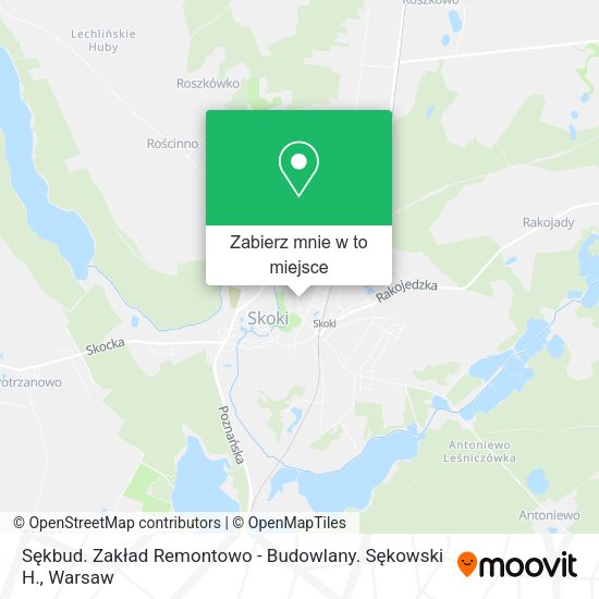 Mapa Sękbud. Zakład Remontowo - Budowlany. Sękowski H.