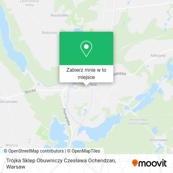 Mapa Trójka Sklep Obuwniczy Czesława Ochendzan