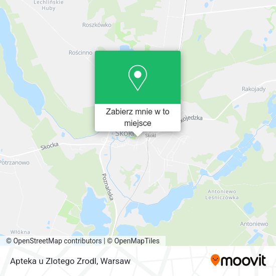 Mapa Apteka u Zlotego Zrodl