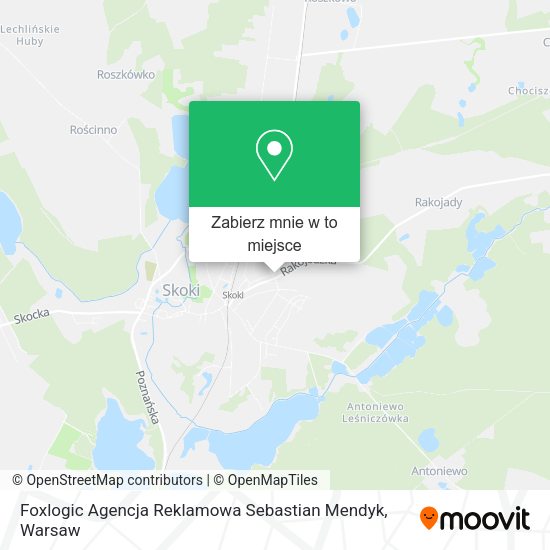 Mapa Foxlogic Agencja Reklamowa Sebastian Mendyk