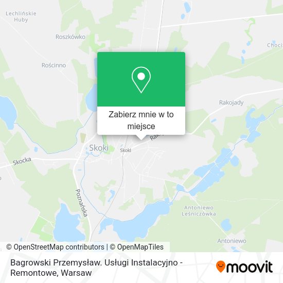 Mapa Bagrowski Przemysław. Usługi Instalacyjno - Remontowe