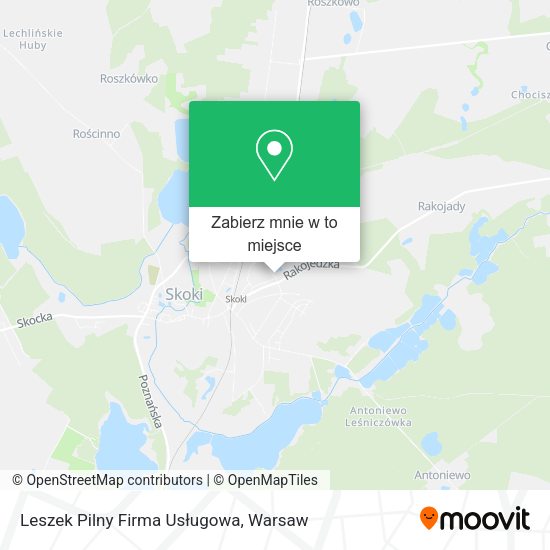 Mapa Leszek Pilny Firma Usługowa