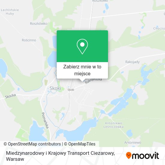 Mapa Miedzynarodowy i Krajowy Transport Ciezarowy