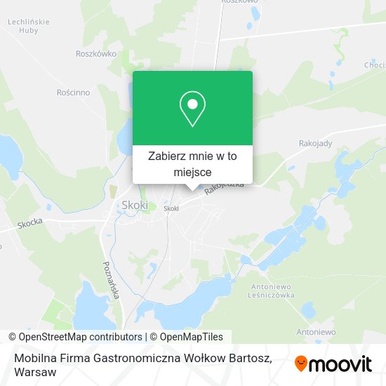 Mapa Mobilna Firma Gastronomiczna Wołkow Bartosz