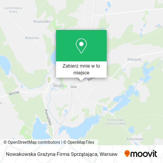 Mapa Nowakowska Grażyna Firma Sprzątająca