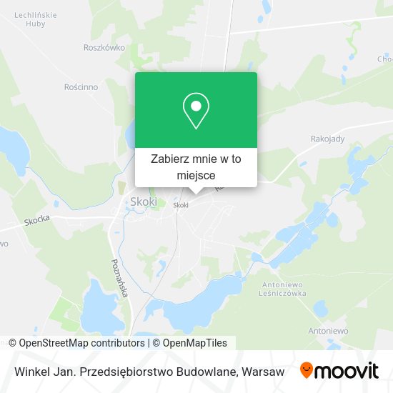 Mapa Winkel Jan. Przedsiębiorstwo Budowlane