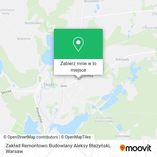 Mapa Zakład Remontowo Budowlany Aleksy Błażyński