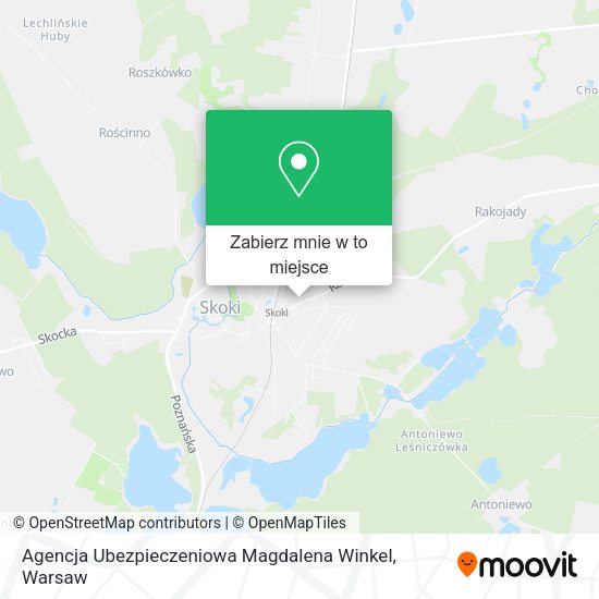 Mapa Agencja Ubezpieczeniowa Magdalena Winkel