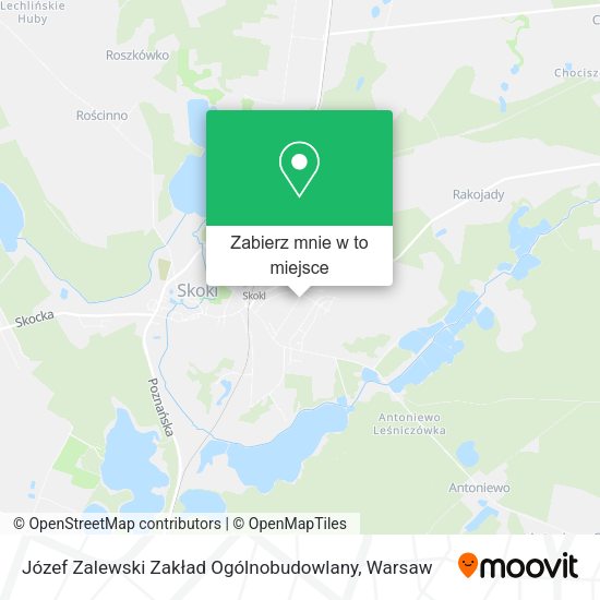 Mapa Józef Zalewski Zakład Ogólnobudowlany