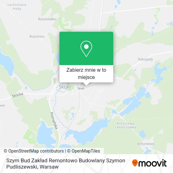 Mapa Szym Bud Zakład Remontowo Budowlany Szymon Pudliszewski