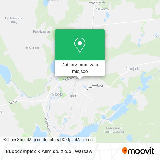 Mapa Budocomplex & Alim sp. z o.o.