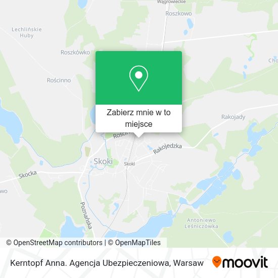 Mapa Kerntopf Anna. Agencja Ubezpieczeniowa