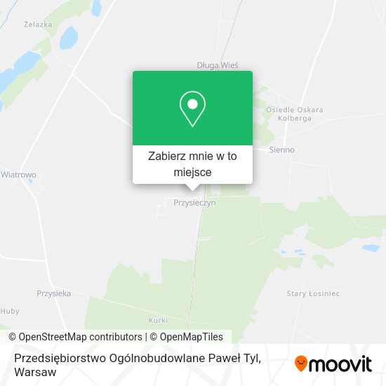 Mapa Przedsiębiorstwo Ogólnobudowlane Paweł Tyl