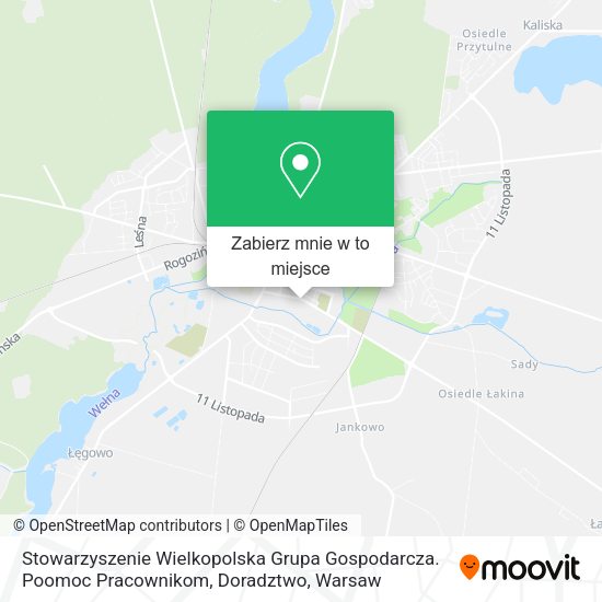 Mapa Stowarzyszenie Wielkopolska Grupa Gospodarcza. Poomoc Pracownikom, Doradztwo