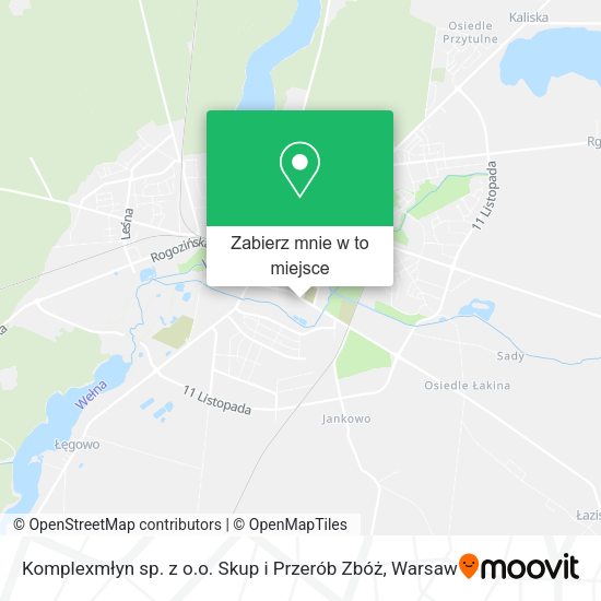 Mapa Komplexmłyn sp. z o.o. Skup i Przerób Zbóż