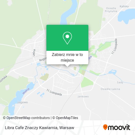 Mapa Libra Cafe Znaczy Kawiarnia