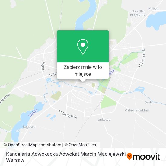 Mapa Kancelaria Adwokacka Adwokat Marcin Maciejewski