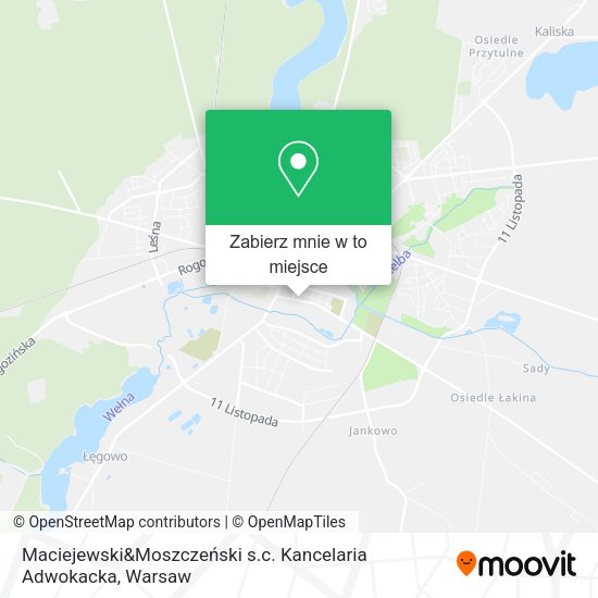 Mapa Maciejewski&Moszczeński s.c. Kancelaria Adwokacka