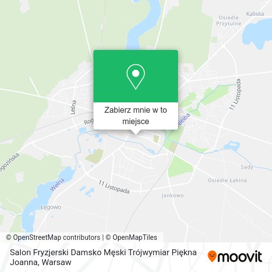 Mapa Salon Fryzjerski Damsko Męski Trójwymiar Piękna Joanna