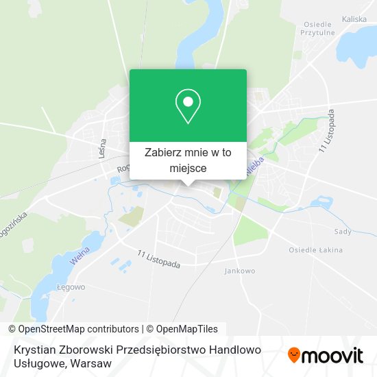 Mapa Krystian Zborowski Przedsiębiorstwo Handlowo Usługowe