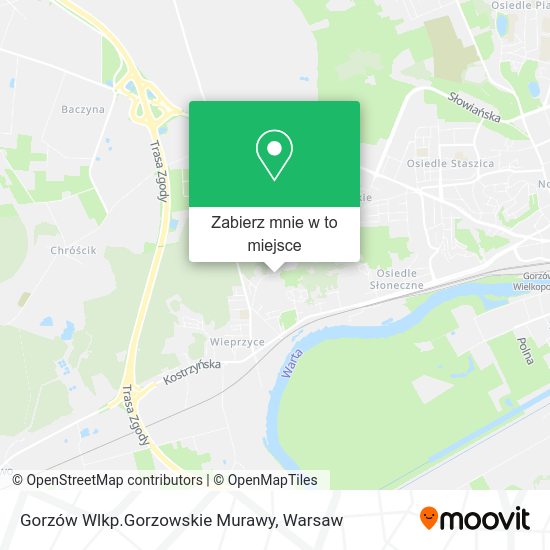 Mapa Gorzów Wlkp.Gorzowskie Murawy