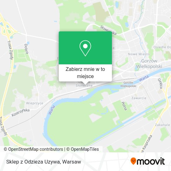 Mapa Sklep z Odzieza Uzywa