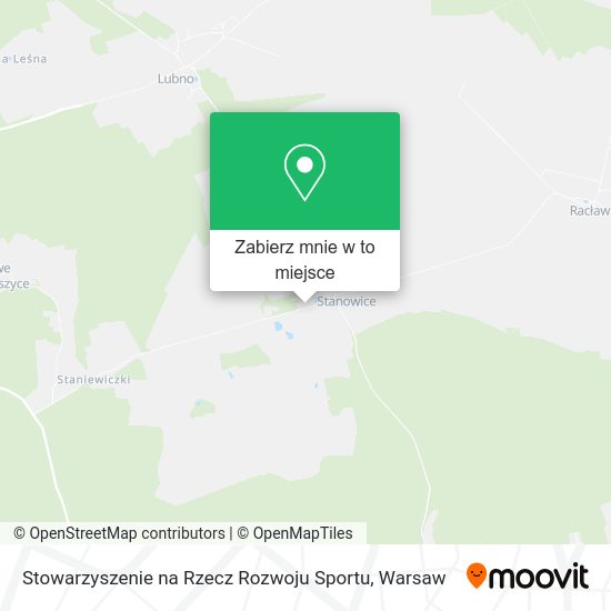 Mapa Stowarzyszenie na Rzecz Rozwoju Sportu